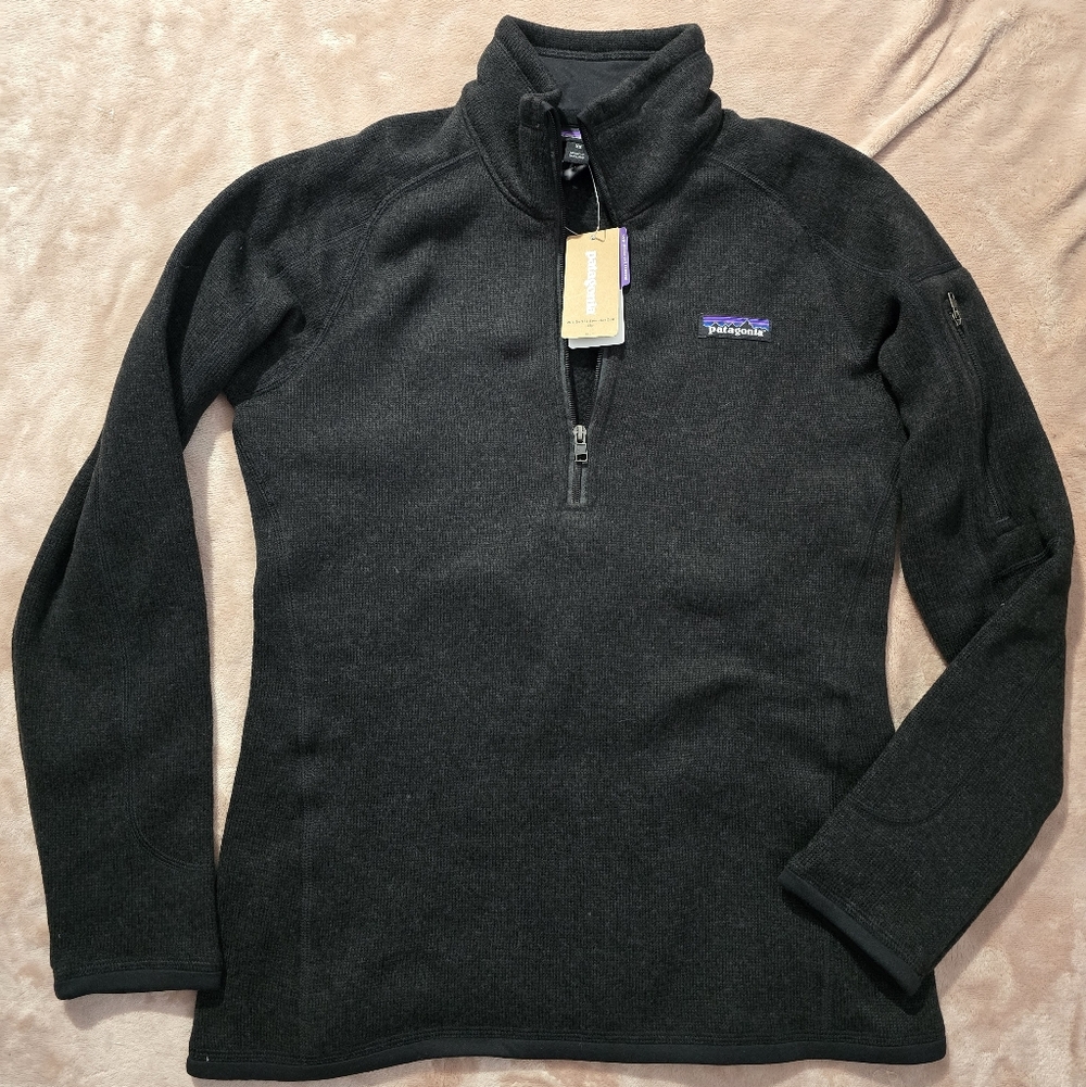 Patagonia Better Sweater Quarter Zip | Black Fleece NWT Women’s XSmall